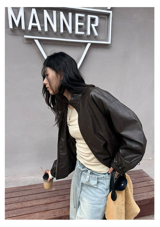Short Leather Jacket