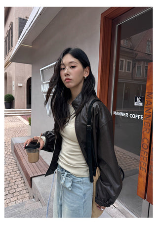 Short Leather Jacket
