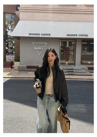 Short Leather Jacket