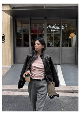 Short Leather Jacket