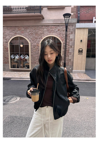 Short Leather Jacket