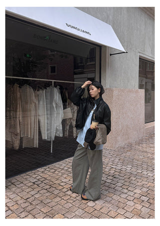 Short Leather Jacket