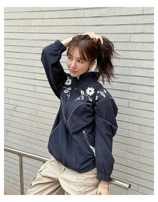 Lapel Embroidery Jacket