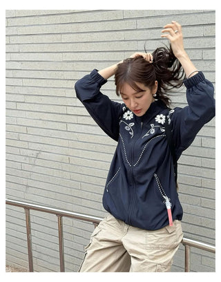 Lapel Embroidery Jacket