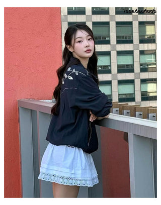 Lapel Embroidery Jacket