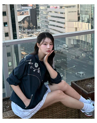 Lapel Embroidery Jacket