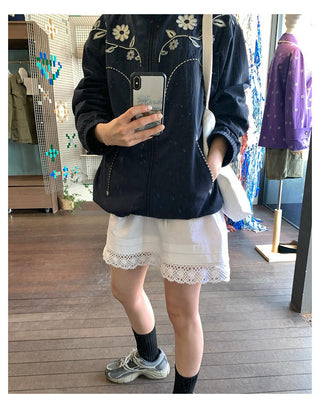 Lapel Embroidery Jacket