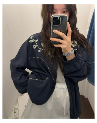 Lapel Embroidery Jacket