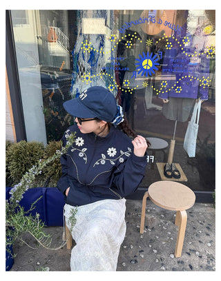 Lapel Embroidery Jacket