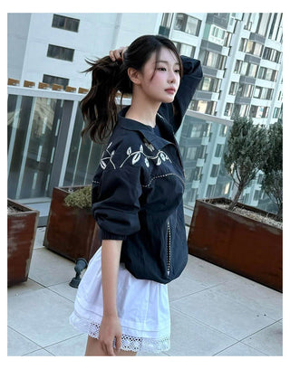 Lapel Embroidery Jacket