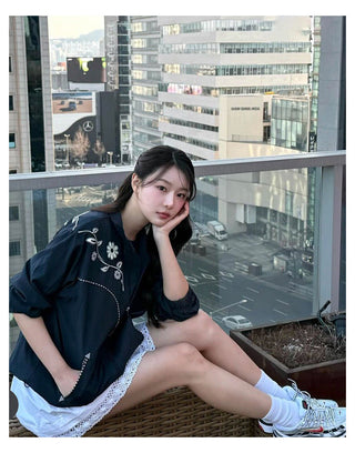 Lapel Embroidery Jacket