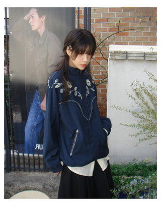 Lapel Embroidery Jacket