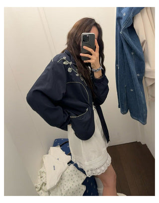 Lapel Embroidery Jacket