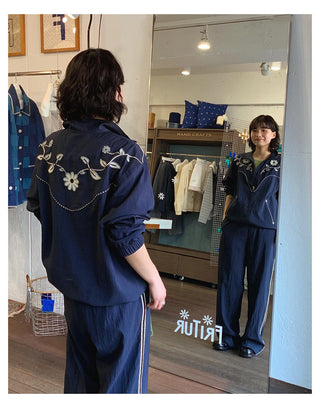 Lapel Embroidery Jacket