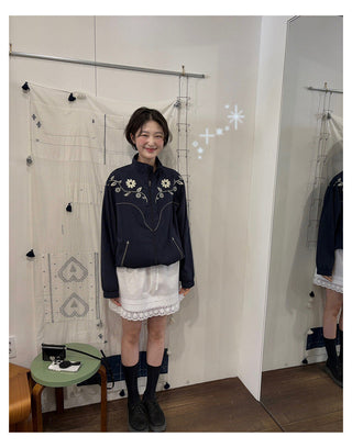 Lapel Embroidery Jacket