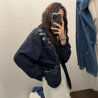 Lapel Embroidery Jacket
