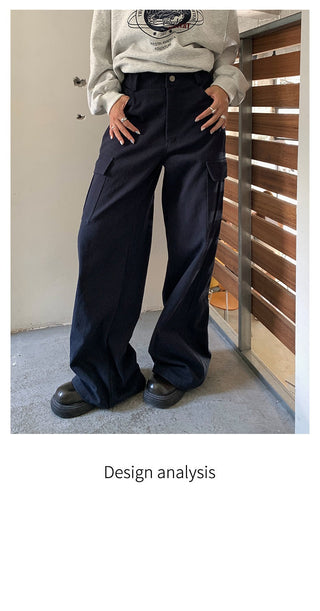 Straight Wide Pants