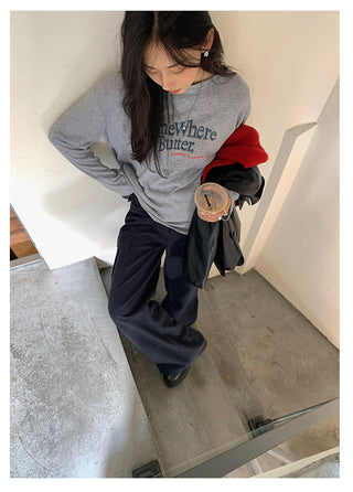 Straight Wide Pants