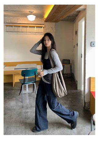 Straight Wide Pants