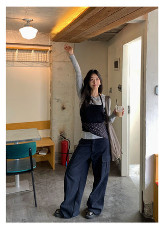 Straight Wide Pants