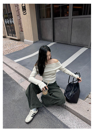 Distressed Casual Pants