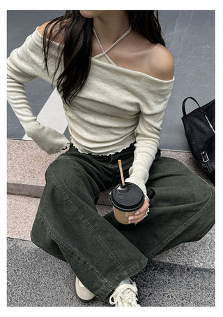 Distressed Casual Pants