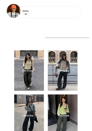 Distressed Casual Pants