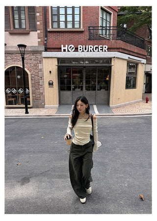 Distressed Casual Pants
