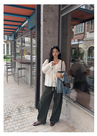 Distressed Casual Pants