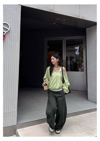 Distressed Casual Pants