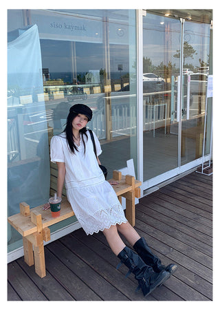 Lace Embroidery Dress