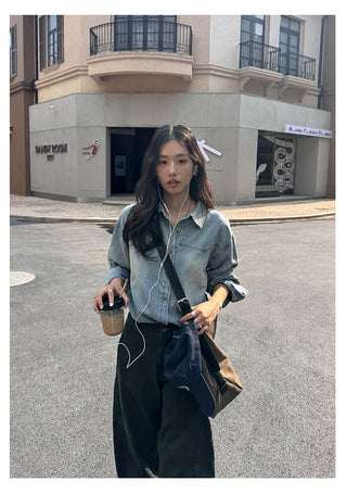 Denim Long Shirt