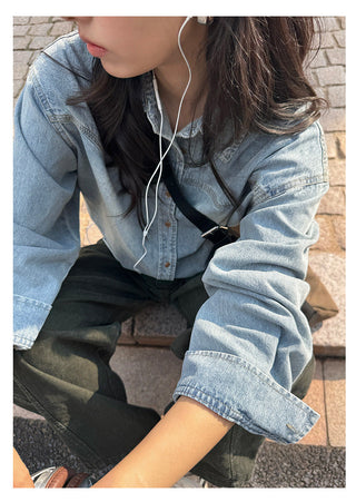Denim Long Shirt