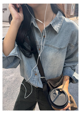 Denim Long Shirt