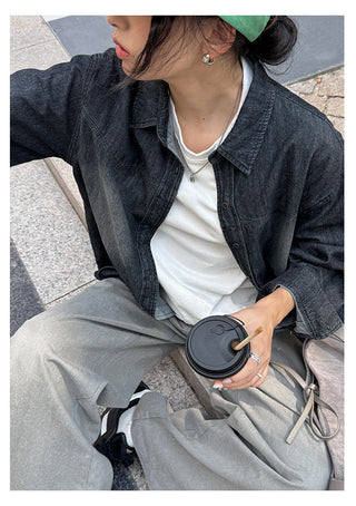 Denim Long Shirt