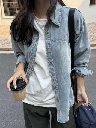 Denim Long Shirt