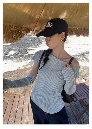 Cold Shoulder Sweater