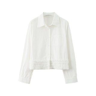 Stitched Shirt Cardigan