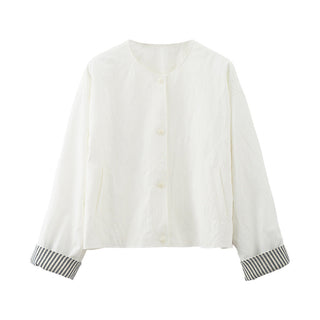 Striped Sleeve Jacket