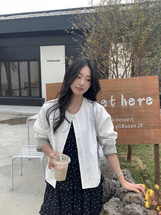 Striped Sleeve Jacket