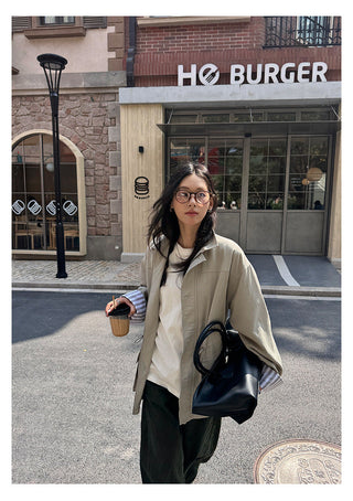 Stitched Trench Coat