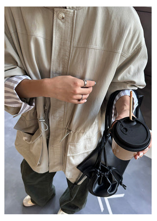 Stitched Trench Coat
