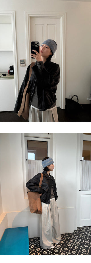 Cropped Leather Coat