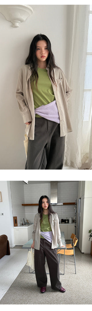 Tencel Long Shirt