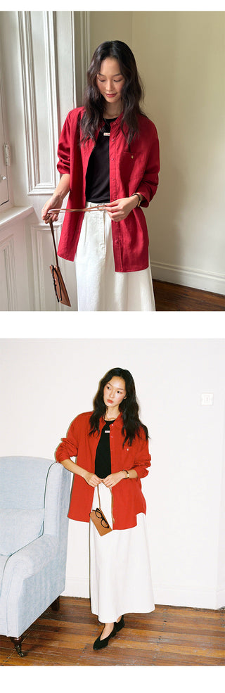 Tencel Long Shirt