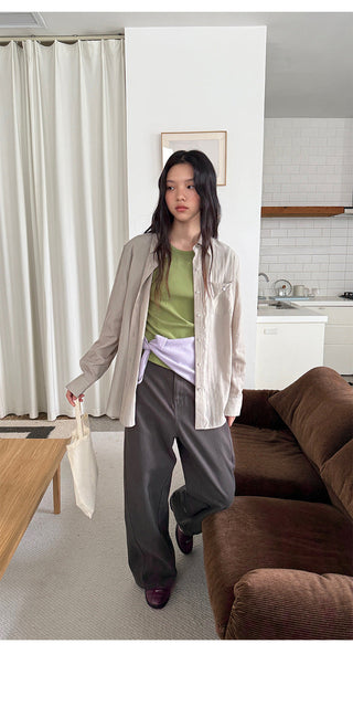 Tencel Long Shirt