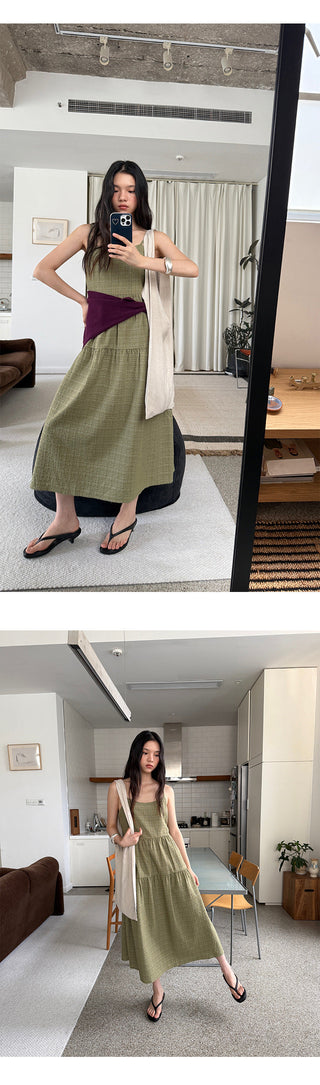 Plaid Sling Dress