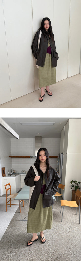 Plaid Sling Dress