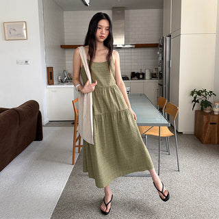 Plaid Sling Dress