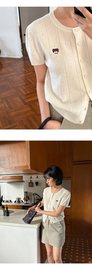 Embroidered Cardigan